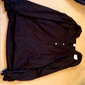 black button down shirt